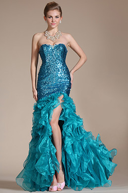 Sweetheart Mermaid High Split Evening Dress