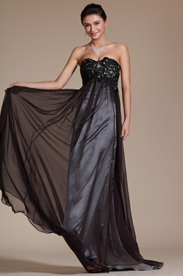 New Elegant Black Evening Dress Formal Gown