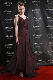 White V Cut Neck Formal Dress Prom Dress