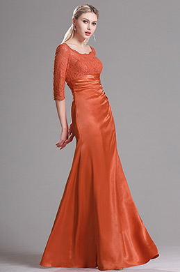 Modest Lace Sleeves Mother of the Bride Gown