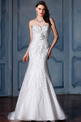 Beaded Sweetheart Mermaid Wedding Dress