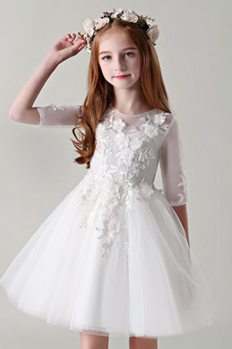 Lace Cocktail Flower Girl Dress Little Girl Dress
