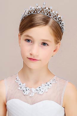 Pearl Crown Girl Headwear Hair Hoop