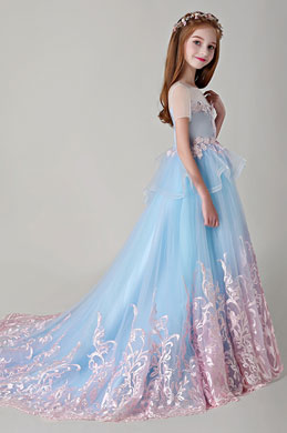 Princess Children Wedding Flower Girl Dress