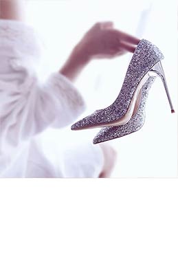 Damen Glitter Hoch Absatz Geschlossene Zehe Pumps Schuhe