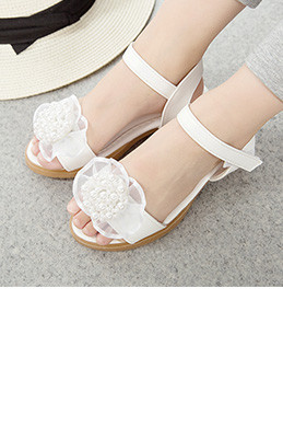 New Pink & White Open Toe Cute Party Sandals Shoes