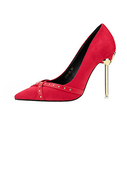 Women's Elegant Suede Closed Toe High Heel Pumps Shoes