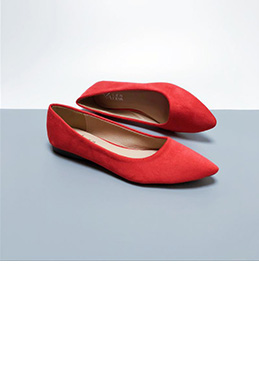 Women Suede Toe Closed Pointed Flat Shoes