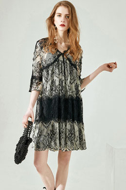 Two Pieces Lace Summer Dress Day Dress