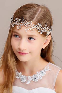 Accessoires/Bande de Cheveux Perles Florales