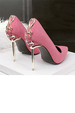 Women's Elegant Spool Closed Toe High Heel Pumps Shoes