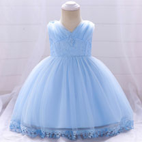 Cute Red Sleevlees Baby Dress Infant Dress