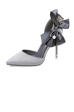 Women's Elegant Velvet Closed Toe High Heel Pumps Shoes