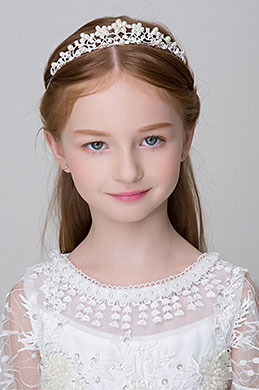 Pearl Crown Girl Headwear Hair Hoop