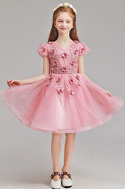Lovely Handmade Wedding Flower Girl Party Dress