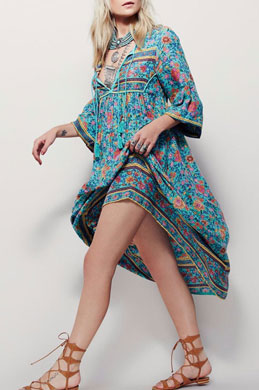 Plus Size Printed Summer Dress Women Dress