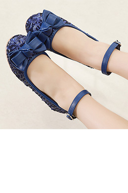 Girl's New Sequins Closed Toe Party Dance Shoes