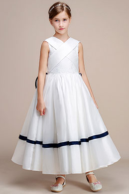 Special Sleeveless Wedding Flower Girl Party Dress