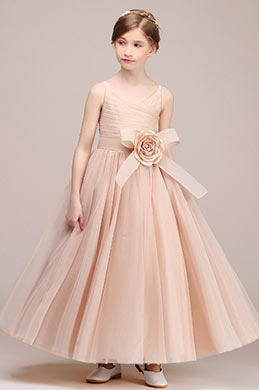 Lovely Sleeveless Wedding Flower Girl Dress