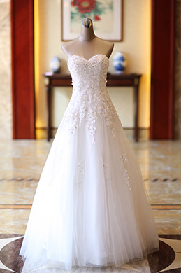 White Sexy Corset Open Back Formal Bridal Wedding Dress