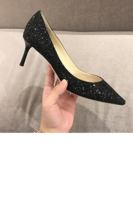 Women Fashion Sequins Toe Closed High Heels Shoes