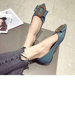 Women Fashion Toe Closed Pointed Flat Shoes