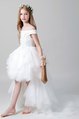 Princess Multi-layer Children Wedding Flower Girl Dress