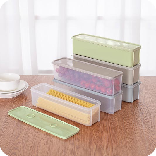 Storage Box Refrigerator Plastic Food Preservation Sealed Box with Lid