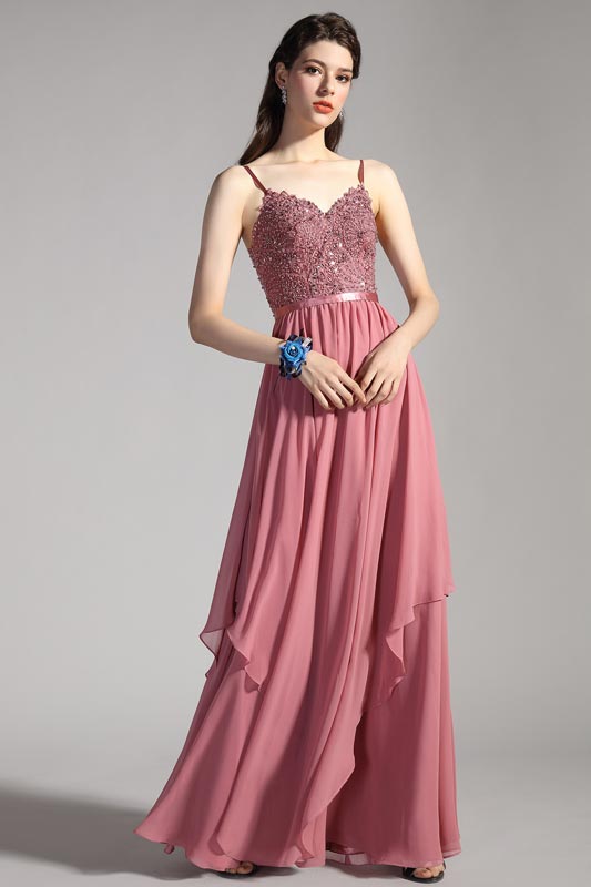 Robe de Soirée à bretelles Fines