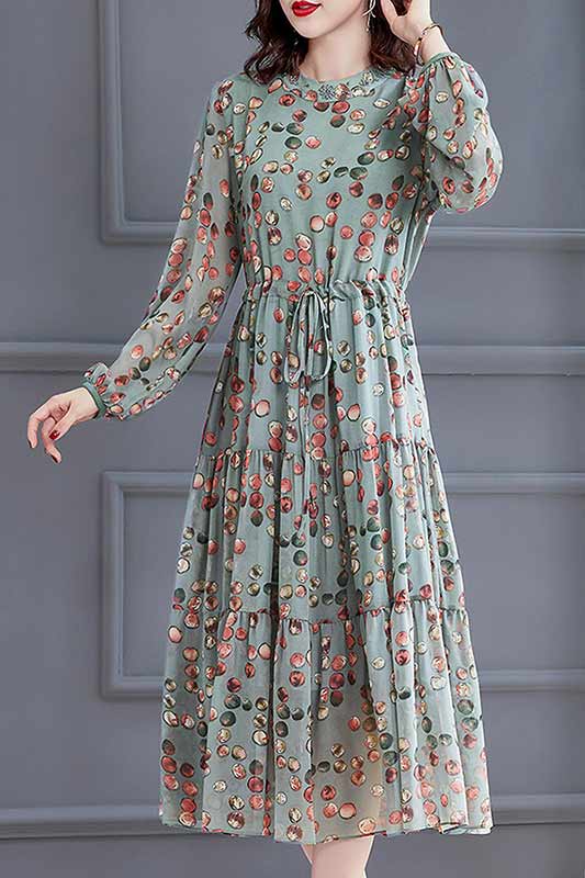 New Floral Chiffon Women Dress Party Summer Holiday Maxi Dress