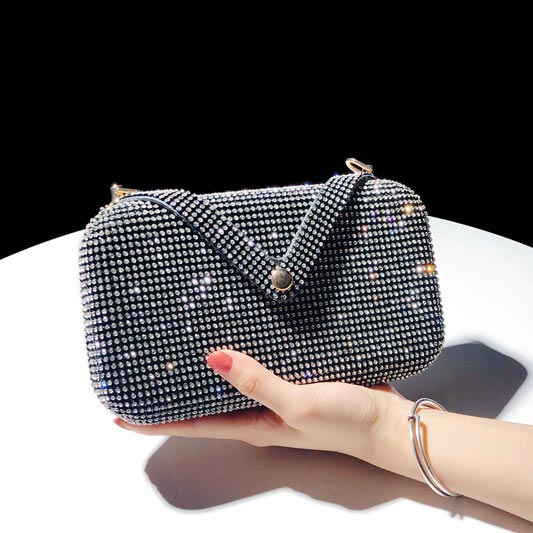 Bling Bling Crystals Wedding Evening Clutch Bag