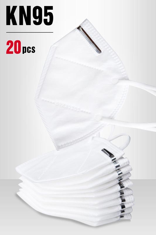 20 Stück KN95 CE FFP2 Maske Gesichtsmaske Atemschutz