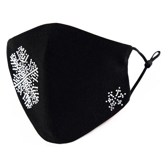 Snow-Shape Beading Face Mask for Adults