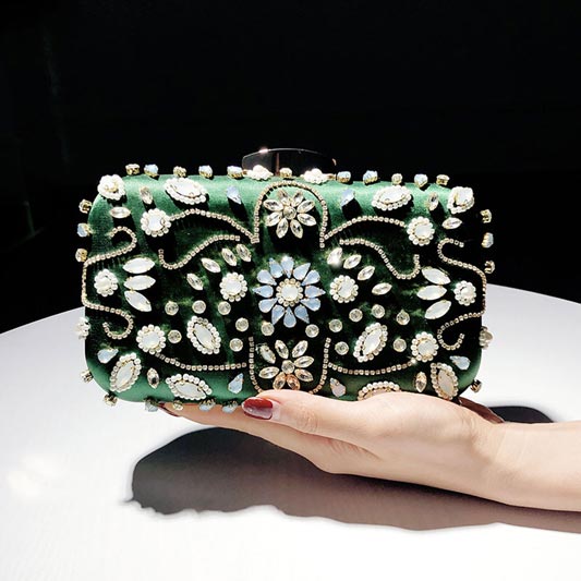 Shiny Women Crystal Purse Evening Handbags Wedding Clutch Bag