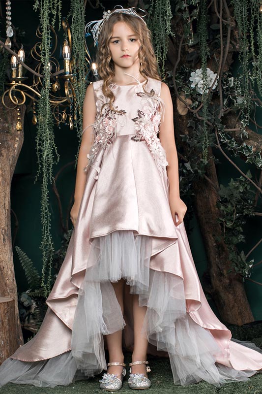 New Scoop Neck A-Line Princess Flower Girl Dresses