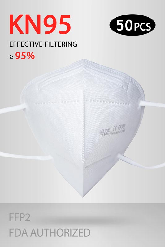 50 pcs KN95 FFP2 Face Mask Respirator Protection FDA  AUTHORIZED