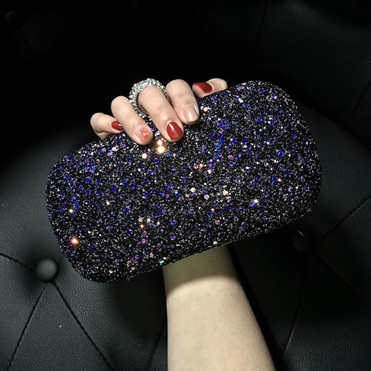 French Connection Sequin Clutch Handbag Evening Bag