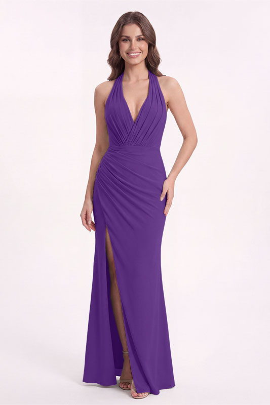 Valentina Halter Tie Back Bridesmaid Dress