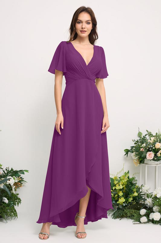 open lace back dress Burgundy Velvet High Neck Bodycon Dress - Bridesmaid Dress main image 1