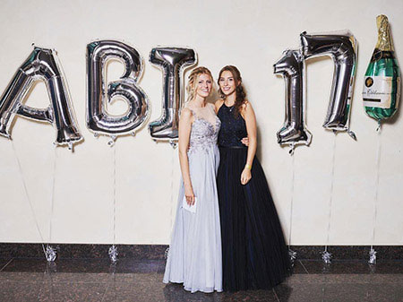 Long A-line Grey Prom Dress