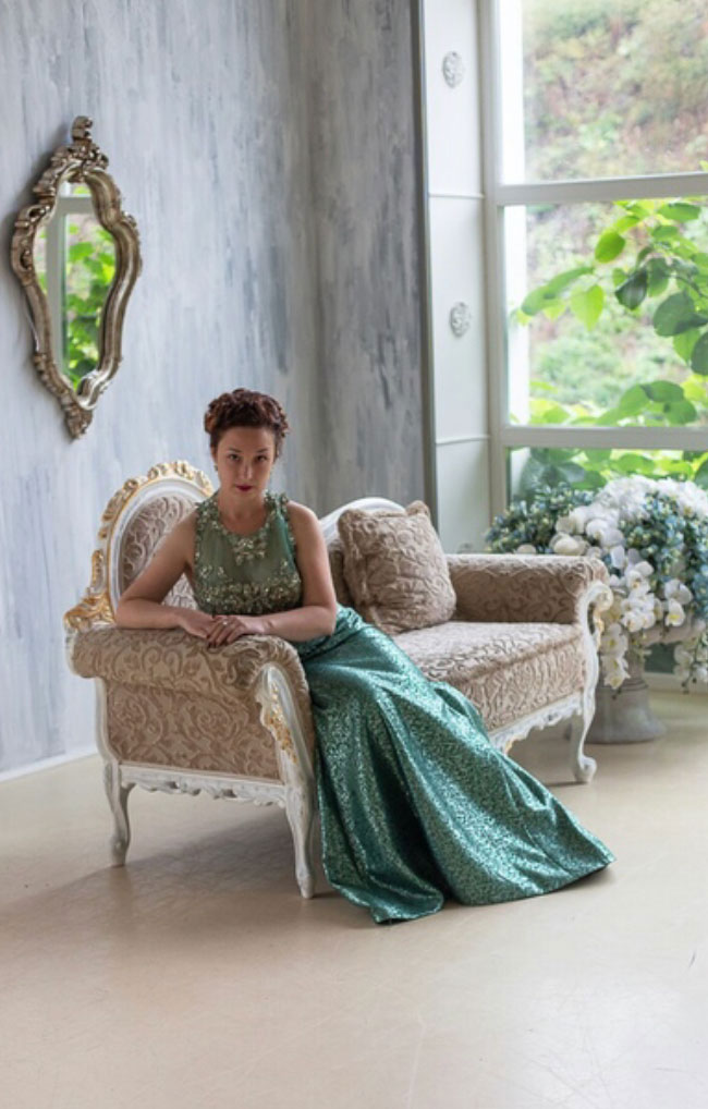 Green Embroidery Prom Evening Dress Mermaid Gown