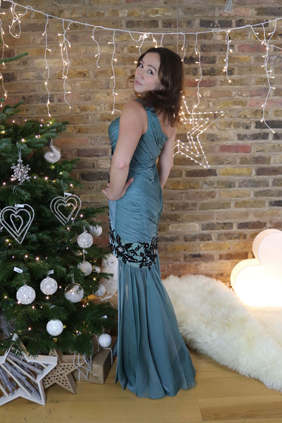 Fashion Prom Dress, Blue Christmas Prom Wear